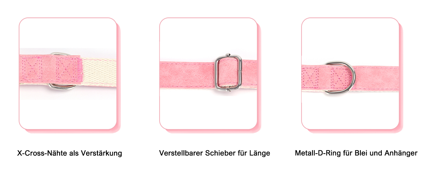 Персоналізоване собаче ошийник з металевою застібкою, двостороннє оксамитове ошийник з іменем та номером телефону, регульовані розміри для малих, середніх та великих собак (м'яке шкіряне ошийник)