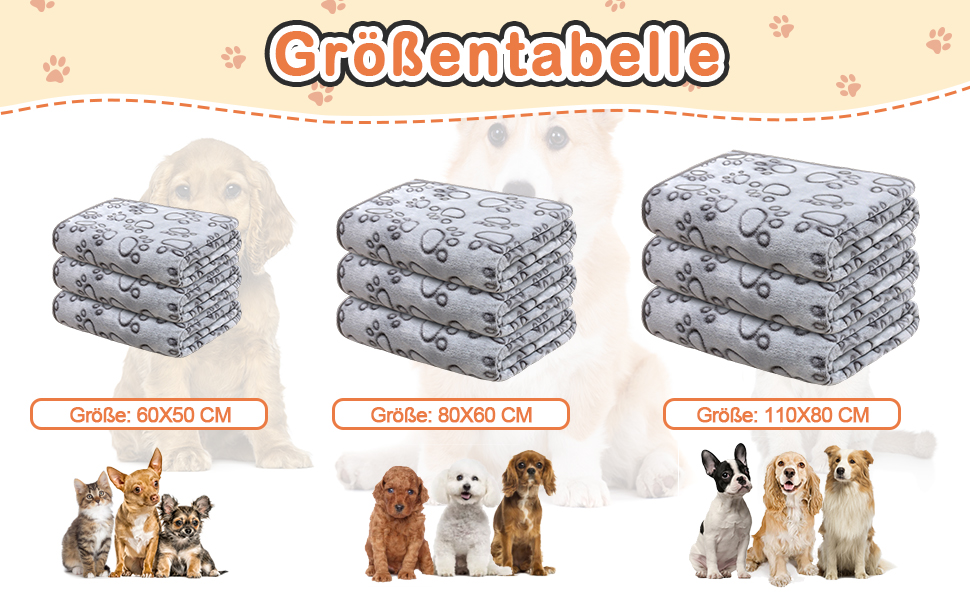 3 шт. М'яка ковдра для собак, 80x60 см та 60x80 см, сіра. Миюча, флісова ковдра для собак та котів, захист дивану, ковдра для подорожей
