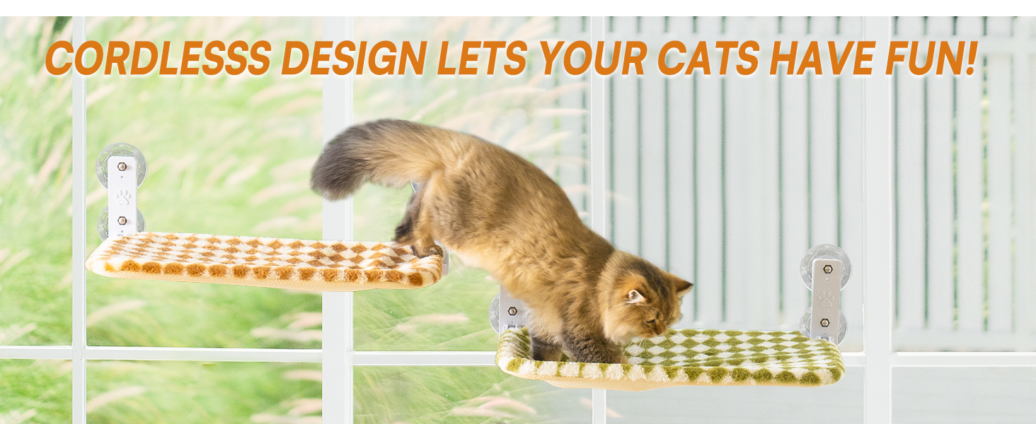 Кішка гамак для вікна MEWOOFUN 54x30 см, розкладний, до 18 кг (сірий, середній)