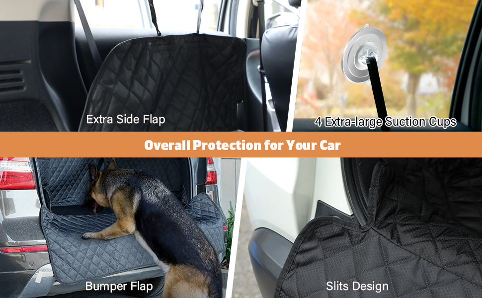 Захист для багажника автомобіля WOWBABEPETS: водовідштовхувальний килимок для собак у SUV, Vans. Великий розмір, неслизький.