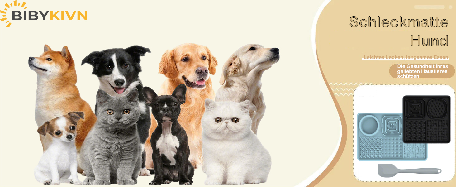 Лежанка-смакота для собак Bibykivn Schleckmatte: антистрес, купання, догляд, дресирування. З присоском. Рожевий+Сірий, квадратна