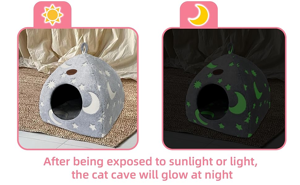 Кішечка-будиночок Mooipet з плюшевим матрацом, сірий, 40x40x35 см