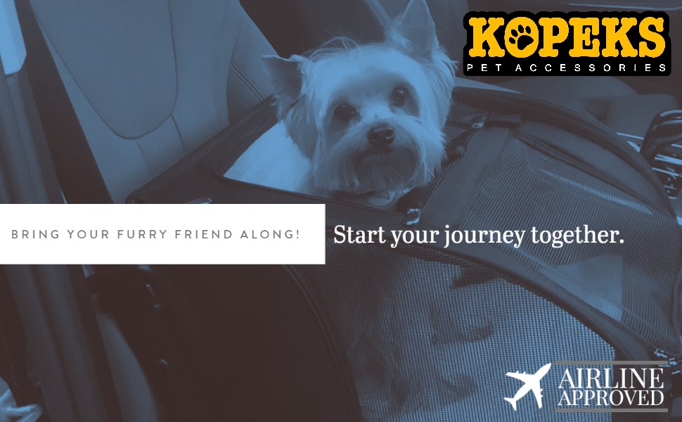 Чорний дорожній рюкзак для тварин Kopeks Deluxe, великий, 52 x 32 x 45 см