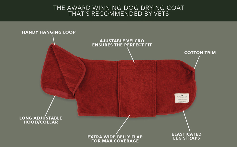 Рушник для собак Ruff and Tumble Класична колекція, блакитний, L