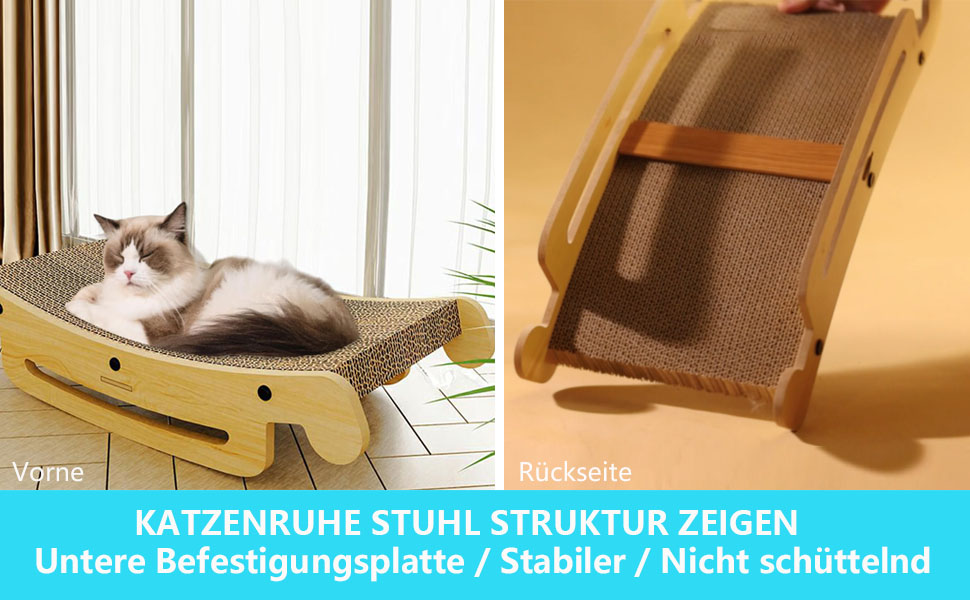 Кігтеточка для котів L-подібної форми, настінний монтаж, 60 см, вертикальна/горизонтальна, з іграшкою-кулькою, економія місця, міцна конструкція для котів, що живуть у приміщенні (Lounge 50CM)