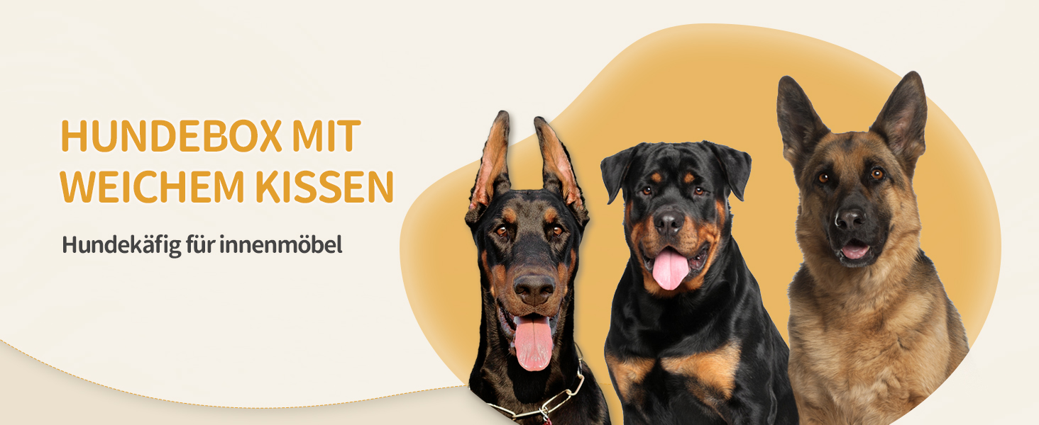 Дерев'яний вольєр для собак Hzuaneri DFC86801B (XXL) 120x75x81 см, з годівницею, вінтажний коричневий, для дому