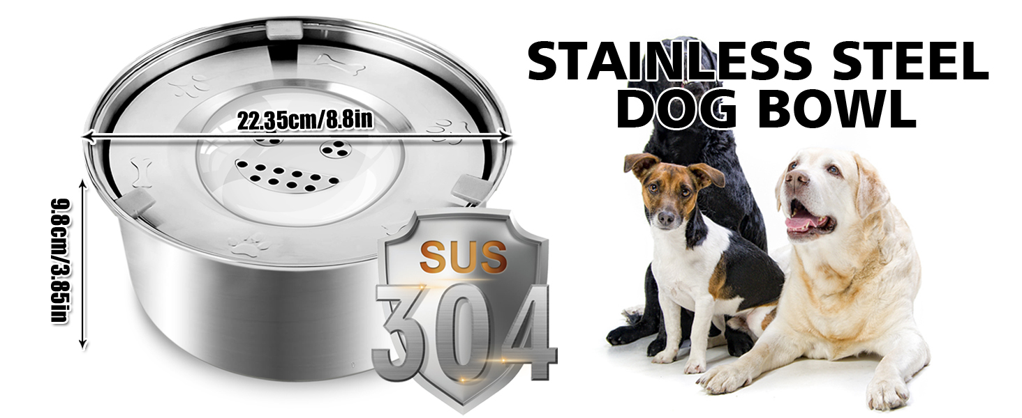 Миска для собак Slow Feeder з гелевими вставками, запобігає ковтання, великі миски для собак, аксесуари для собак, покращує травлення (миска для води)