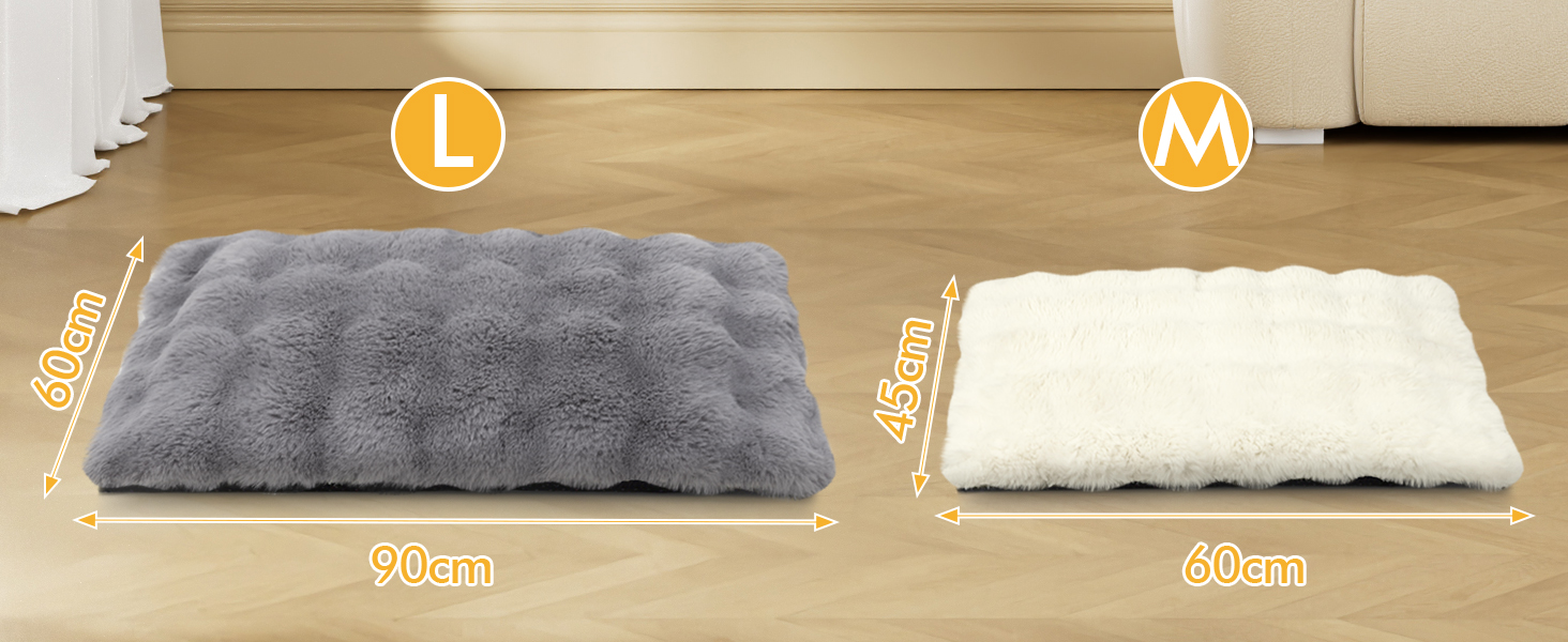 Самогріюча ковдра для котів та собак XIAPIA, фланелева, без кабелів, тепла, миється, термоковдра для котів, подушка для котів, для дому та авто, сіра, 60 x 45 см, M