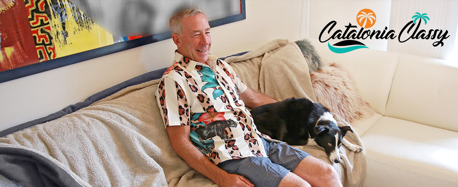 Водонепроникний килимок для собак Catalonia Classy, двосторонній, м'який, великий розмір (203x152 см), каміль/taupe