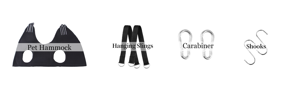 Набір для догляду за собаками MACUNIN: гамак, триммер для нігтів, аксесуари для купання (великий, чорний)