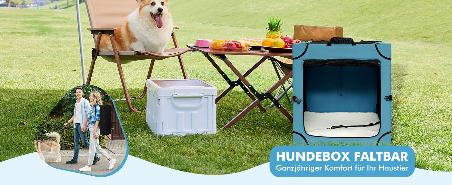 Складана переносна переносна коробка для собак Snagle Paw, стабільна переноска для заднього сидіння автомобіля з підголовником, металевий каркас, переноска для подорожей для середніх/великих собак, переноска з сітчастими дверцятами та м'якою оббивкою (68см x 60см x 63см)