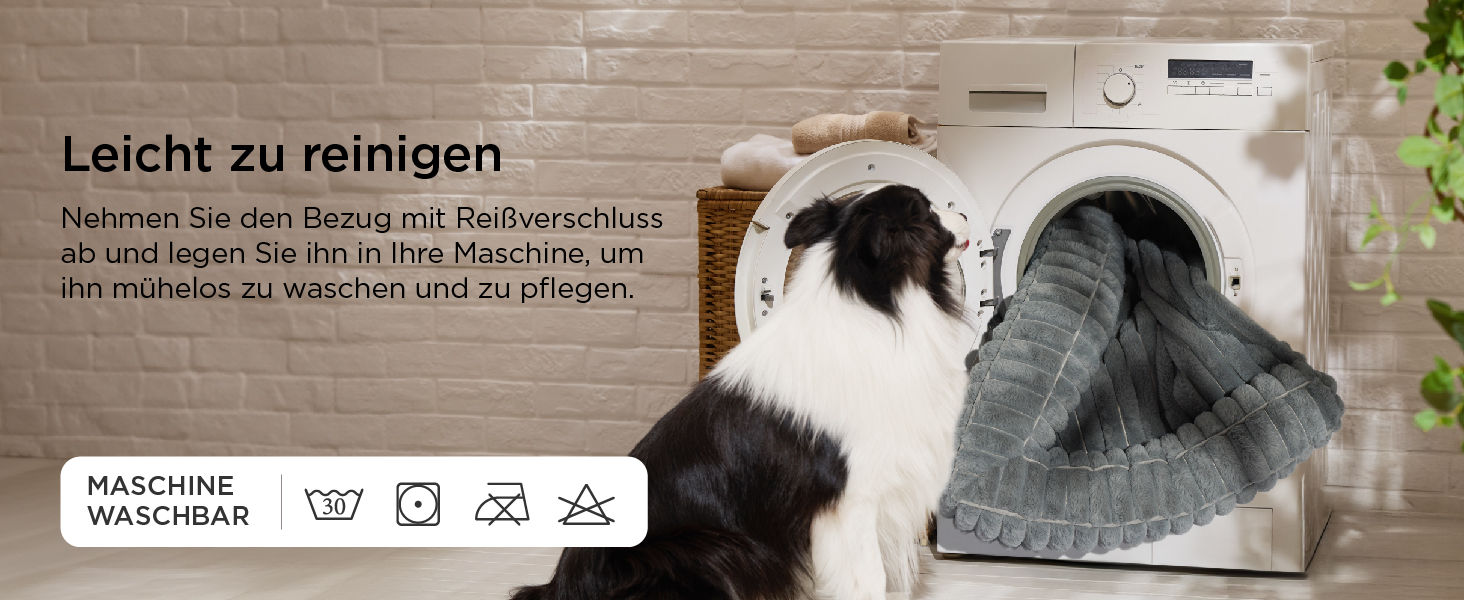 Ортопедичне ліжко для собак середніх порід BEDSURE - 76x51x16.5 см. Водонепроникне диванчик для собак з Memory Foam та Eierkarton-Schaum, знімний Cord-чехол, сірий.