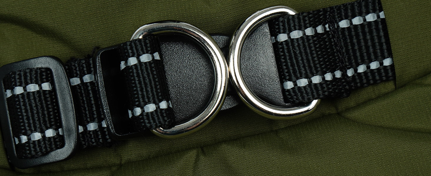 Зимова куртка для собак IECOii, тепла, водонепроникна, регульована, з відбиваючими елементами, фіолетова, XL