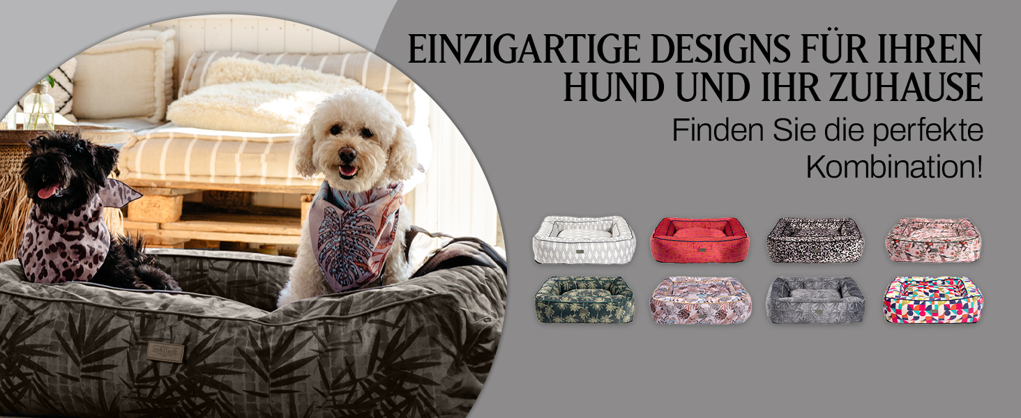 bo&flash Hundebett 'Romy' - М - Софа для собак, велика та маленька, з антиковзким покриттям, легко миється