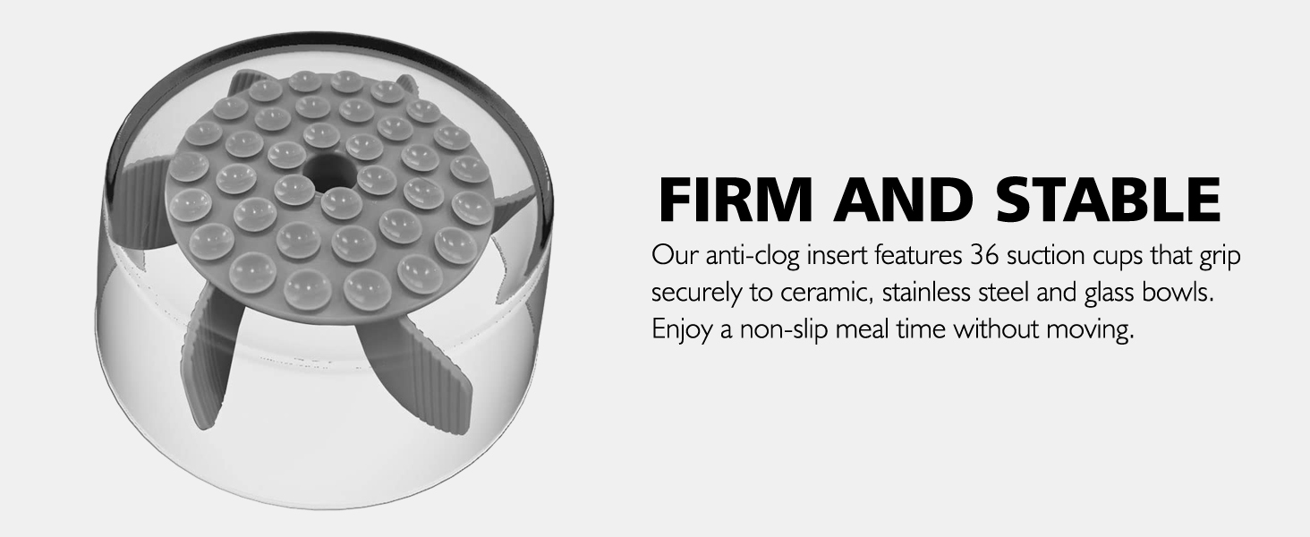 Миска для собак Slow Feeder з гелевою вставкою: запобігає ковтання, для здорового травлення, великі напувачки для собак