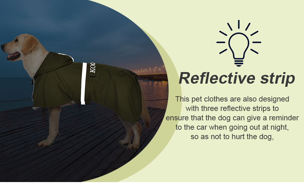 Водонепроникний дощовик для великих собак, зелений, розмір 6XL