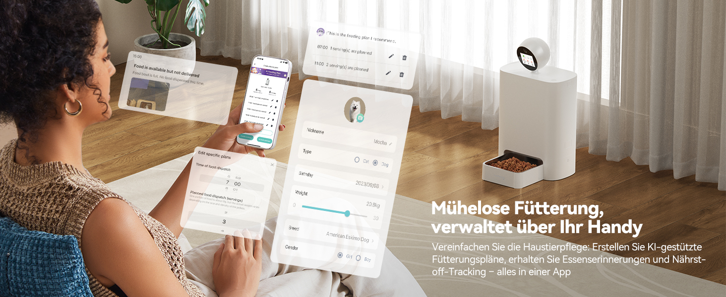 Автоматичний кормушка для котів FEELNEEDY з додатком