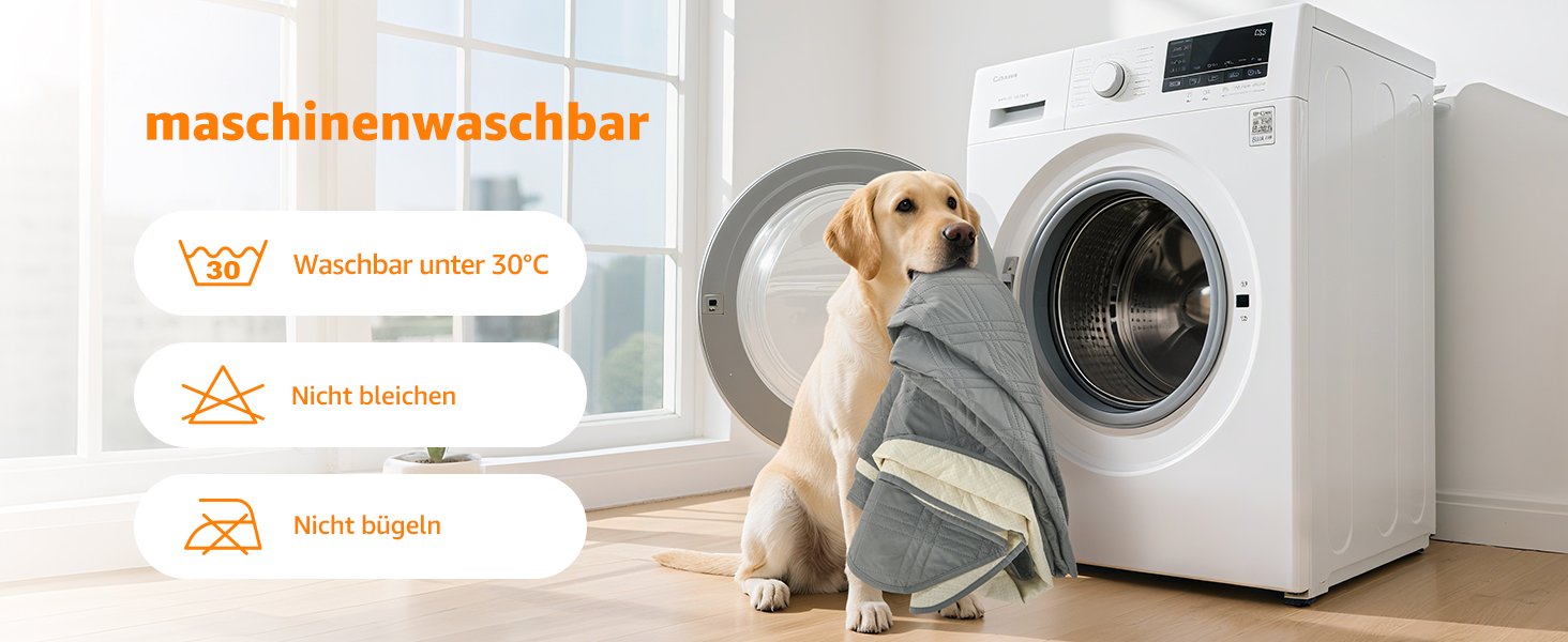 Водонепроникний килимок для собак Pick for Life, 208x304 см (Сірий) - захист дивану та ліжка