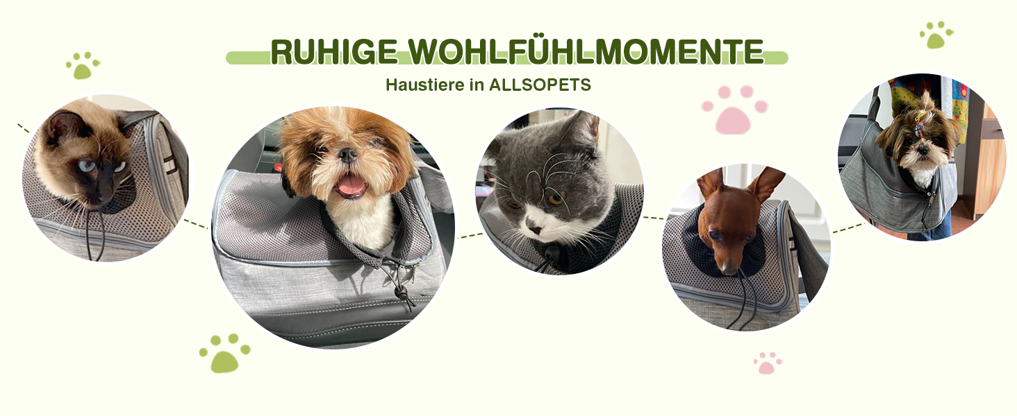Сумка-переноска для собак та котів ALLSOPETS, виносна сумка-переноска для тварин, до 5 кг, бордовий колір