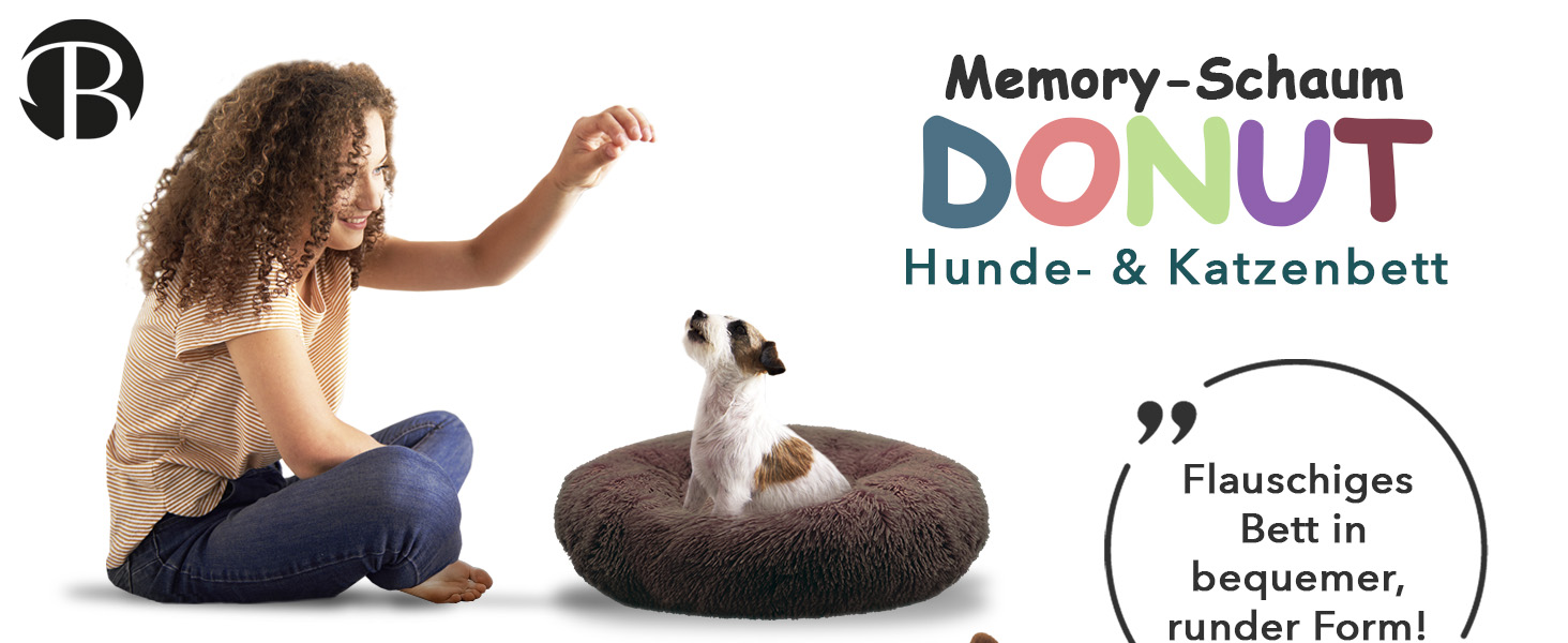 Ортопедичне ліжко для собак середніх порід, 70 см. Квадратне, з ефектом пам'яті, м'яке, з штучним хутром. Колір: Кофе.