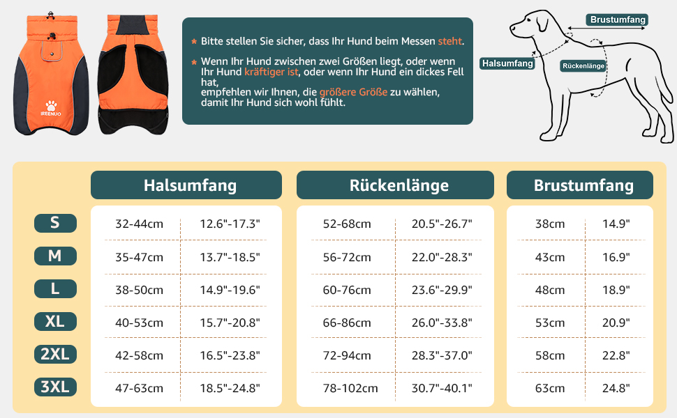 Зимовий водонепроникний одяг для собак IREENUO, тепла куртка для собак, дощовик для собак, для маленьких та великих собак, зимовий одяг для собак з петлею для шлейки та світловідбиваючими елементами (XXL)