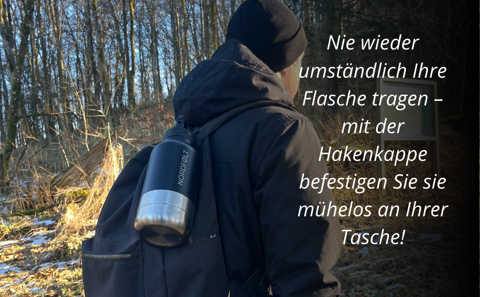 NORDFØLT® Поїлка для собак 4-в-1 з мисками для води та корму, 950 мл, ізотермо-пляшка з нержавіючої сталі, аксесуари для собак, BPA-Free