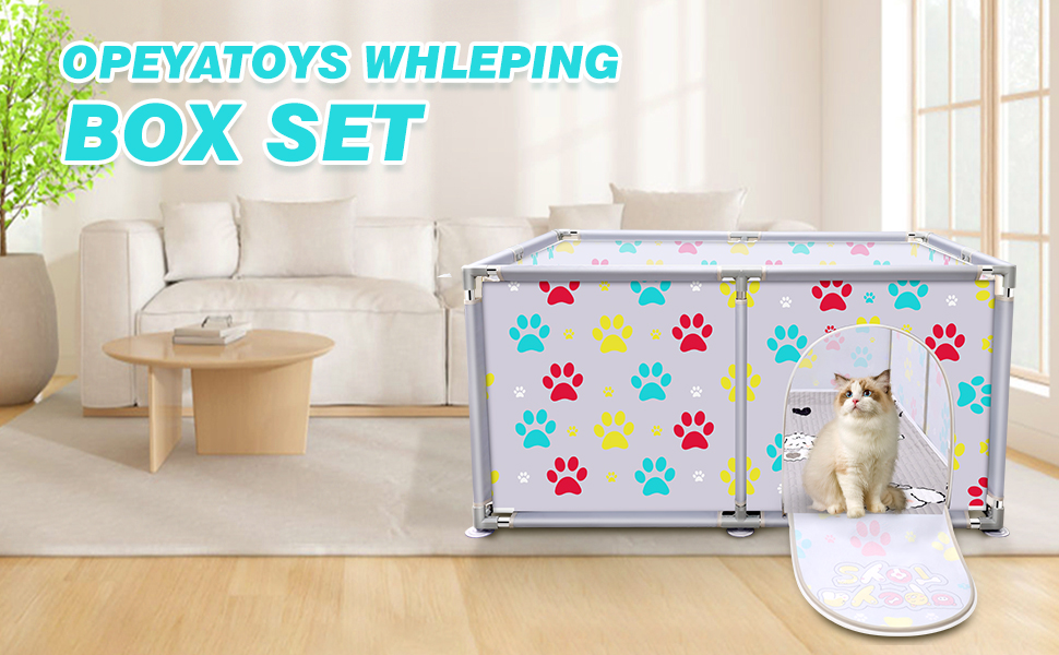 Клітка-манеж для тварин з нержавіючої сталі та міцного тенту, сіра та синя, для великих собак, котів та дрібних тварин