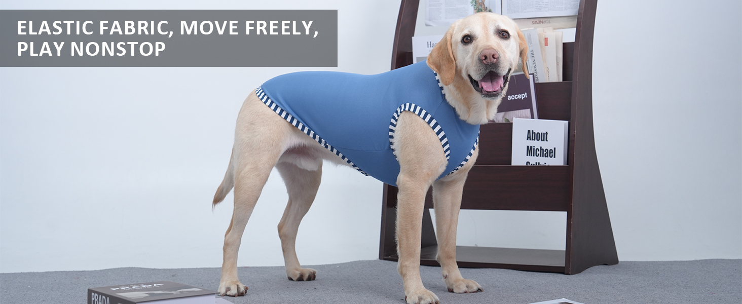 Сорочка для собак Katzinst (2 шт.) - сонцезахист, дихаючий матеріал, для середніх собак, французького бульдога, розмір L (зелений хакі)