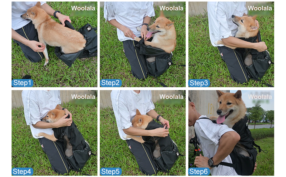 Рюкзак-переноска для собак, 1–25 кг, сірий XL. Зі шнурком, отвором для голови, вентиляцією. Для маленьких та середніх собак. Безпечний, комфортний, легкий.