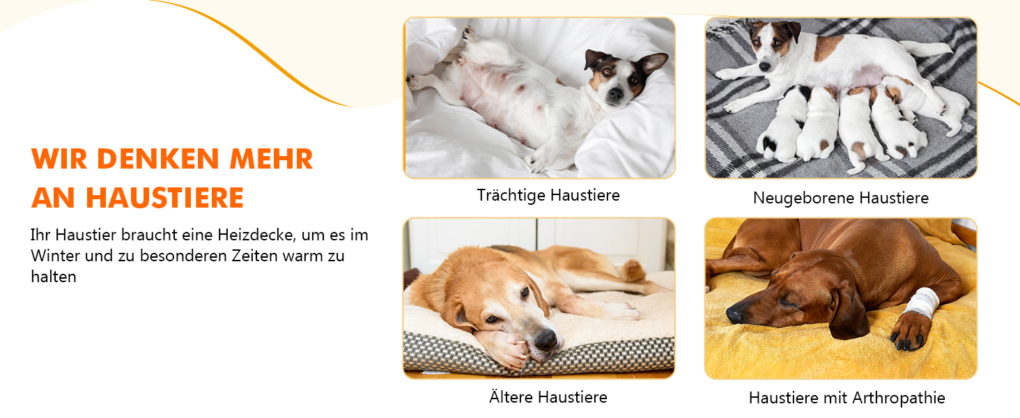 Електричний килимок для домашніх тварин Pecute - нагрівальний килимок для собак і котів з постійною температурою (M, 40x50 см)