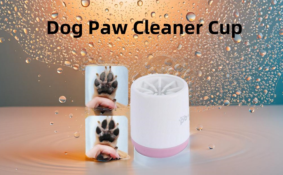 Автоматичний очищувач лап для собак та котів Qcwwy, рожевий