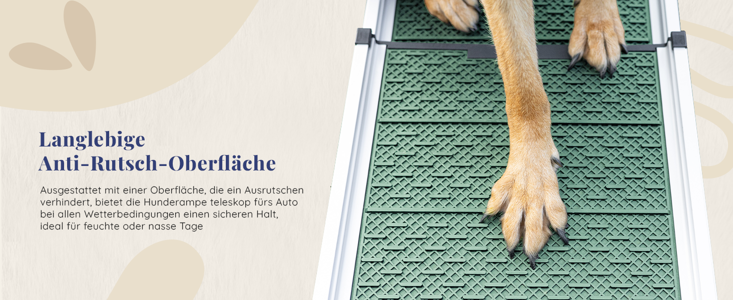 Трампліна для собак у машину, складна, стабільна, до 90 кг, алюмінієва, для великих собак, з відбивачами, сіра (лісовий зелений)