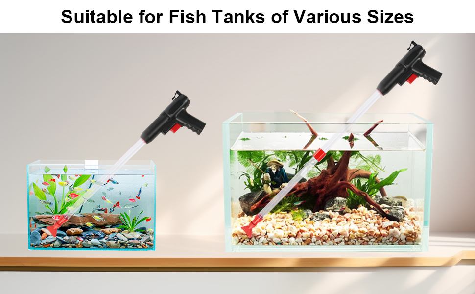 Набір для чищення акваріума GOSHIES 4-в-1: пилосос, фільтр, відсмоктувач ґрунту, набір для підміни води
