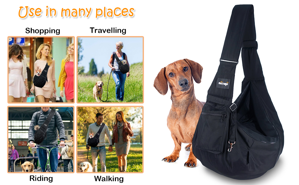 NATUYA Сумка-переноска для собак та котів, чорна, водовідштовхувальна, для прогулянок та подорожей
