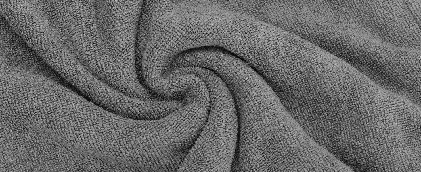 Рушник для собак та котів Nobleza Mikrofaer: швидко сохне, м'який, 5 розмірів, сірий (L)