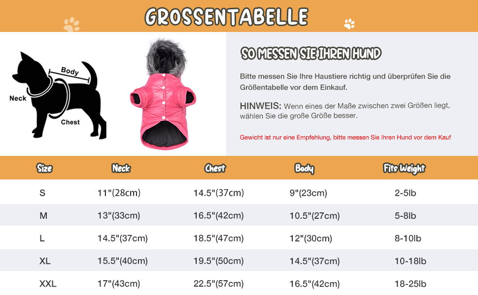 Водонепроникний зимовий одяг для собак Namsan Pet - теплий пуховик з капюшоном, сірий, розмір S (Bust: 9.8-11.8'')