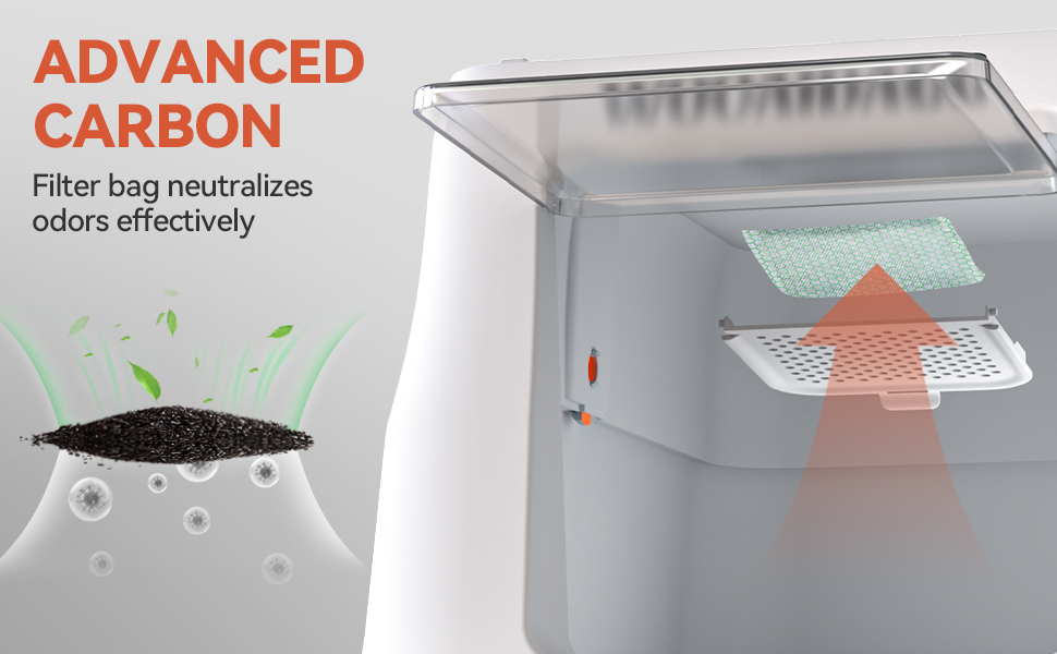 Торгівля для котів Wooaidagg з нержавіючої сталі з контролем запаху, модульна конструкція, легко чистити, розмір XL, підходить для всіх котів (темно-сірий)