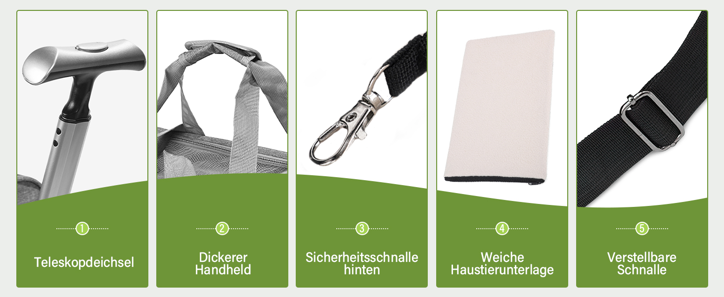 Переноска для тварин ALLSOPETS з колесами для котів та собак, сіра, для подорожей літаком