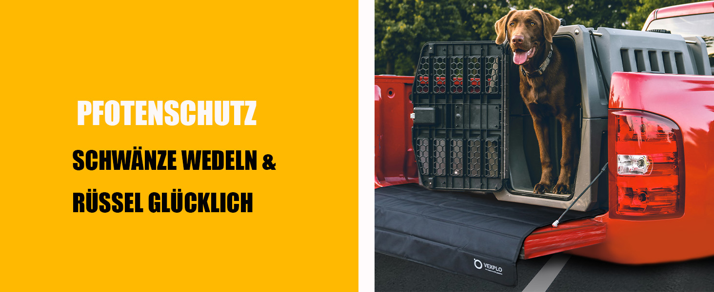 Захист для краю вантажного відсіку автомобіля, розкладний, 96 x 63 см - захист від подряпин для собак та вантажів