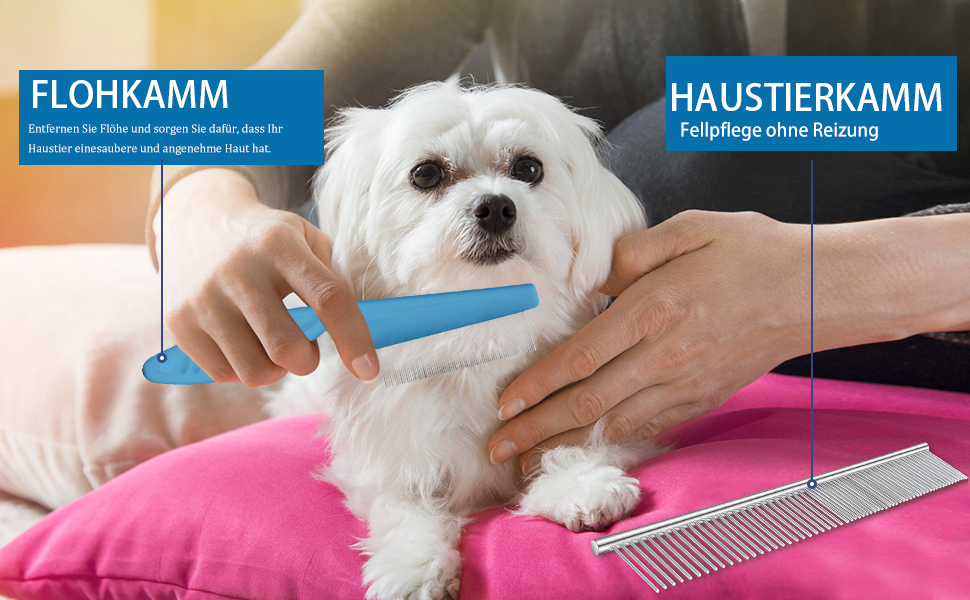 Набір щіток для собак, 5 шт., для грумінгу, самоочищувані, для великих та середніх собак, котів та дрібних тварин, для довгої та короткої шерсті, зменшує випадання шерсті, блакитний