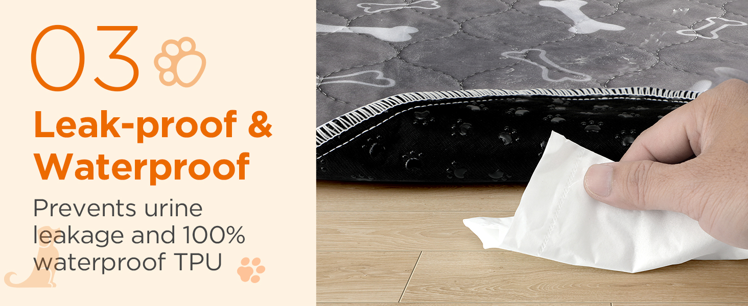 Підкладки для тварин Baodan, 2 шт. 90x60 см, водонепроникні, багаторазові, для собак, котів, кроликів