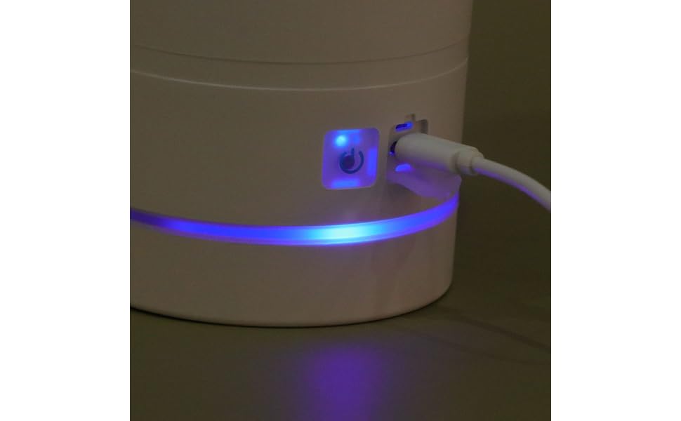 Пристрій для миття лап домашніх тварин FONDOTIN з USB-зарядкою, силіконовий масажер для лап, ротаційний інструмент для очищення (синій та білий)