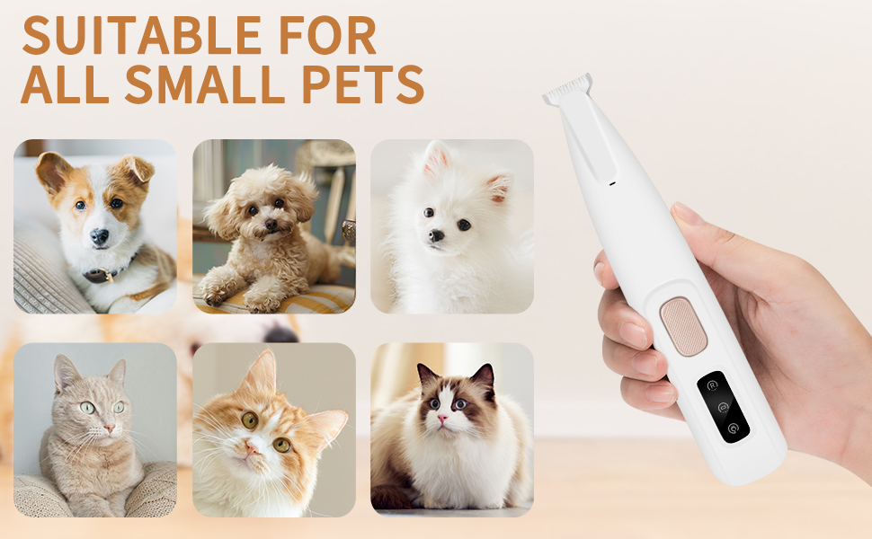 Електричний триммер для лап домашніх тварин - безшумний, водонепроникний, для собак та котів