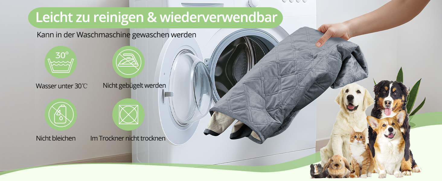 Водонепроникний коврик для собак, 137x208 см. Міцний килимок для тварин, антиковзаюча, багаторазова, можна прати в пральній машині. Захист для дивану, ліжка, автокрісла. Темно-сірий колір.