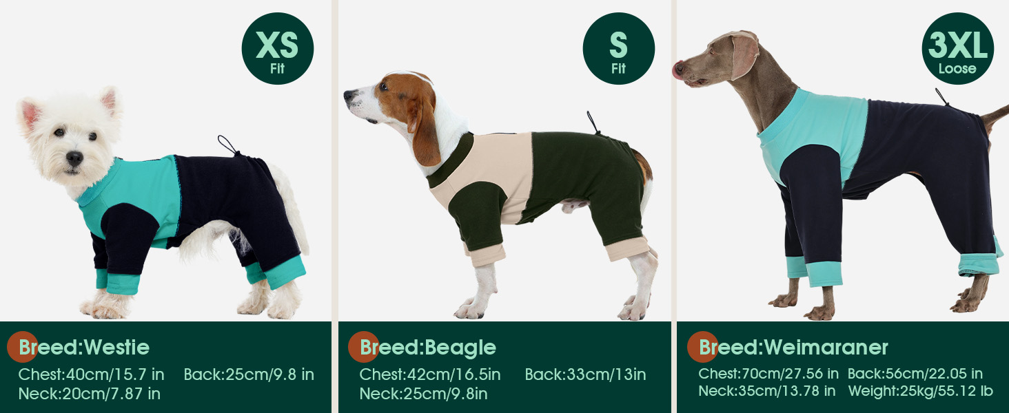 Теплий флісовий костюм для собак Kuoser, зимовий одяг для маленьких собак, зелений, розмір S