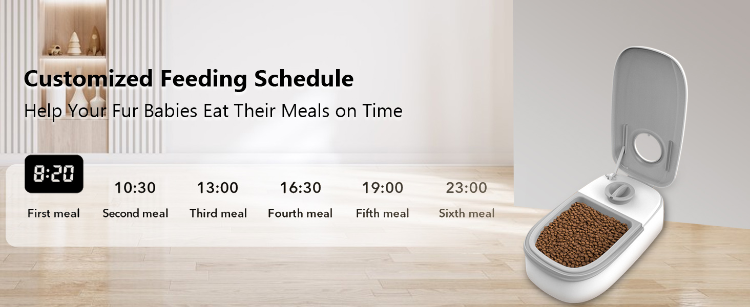 Автоматичний диспенсер для котячого корму з охолоджуваним відсіком, годівниця для малих собак, сухий та вологий корм, автоматична таймерна годівниця GRAY