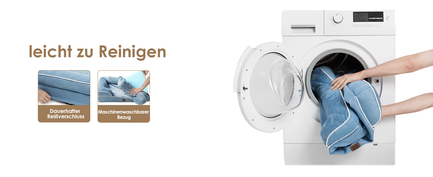 Ортопедичне ліжко для собак великих порід EHEYCIGA, 112x81 см, кошик для собак з Memory Foam, водовідштовхувальне, неслизьке, з високим бортиком, блакитний колір