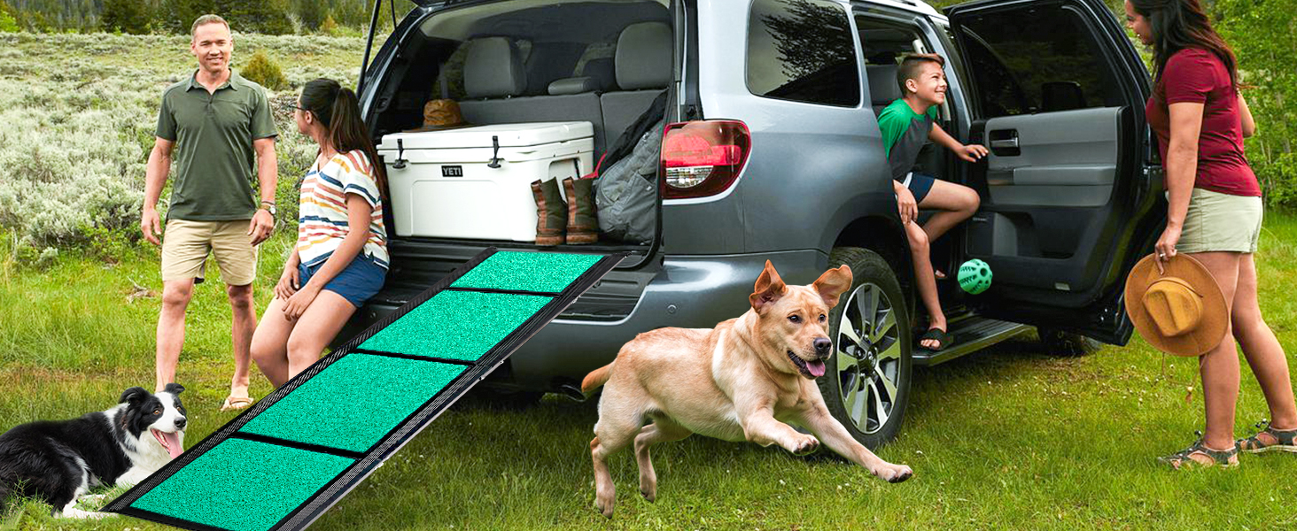 Рампа для собак у машину, складана, 180 см, антиковзаюча поверхня, для великих собак (до 100 кг), SUV та позашляховиків