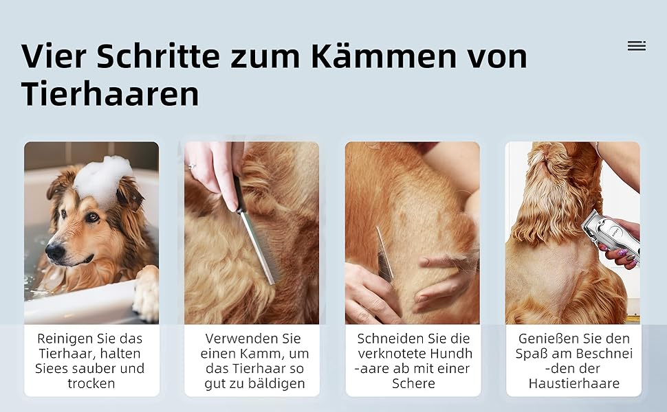 Професійна машинка для стрижки собак та котів KitSky Leise, бездротова, для довгошерстих порід