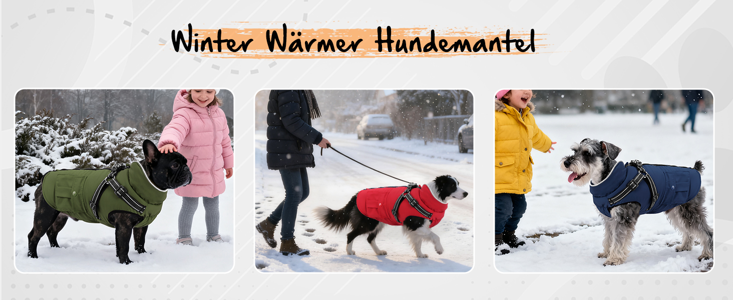 Зимовий теплий куртка для собак середнього розміру, червоний, бавовна, водонепроникний, з жилетом, світловідбиваючий